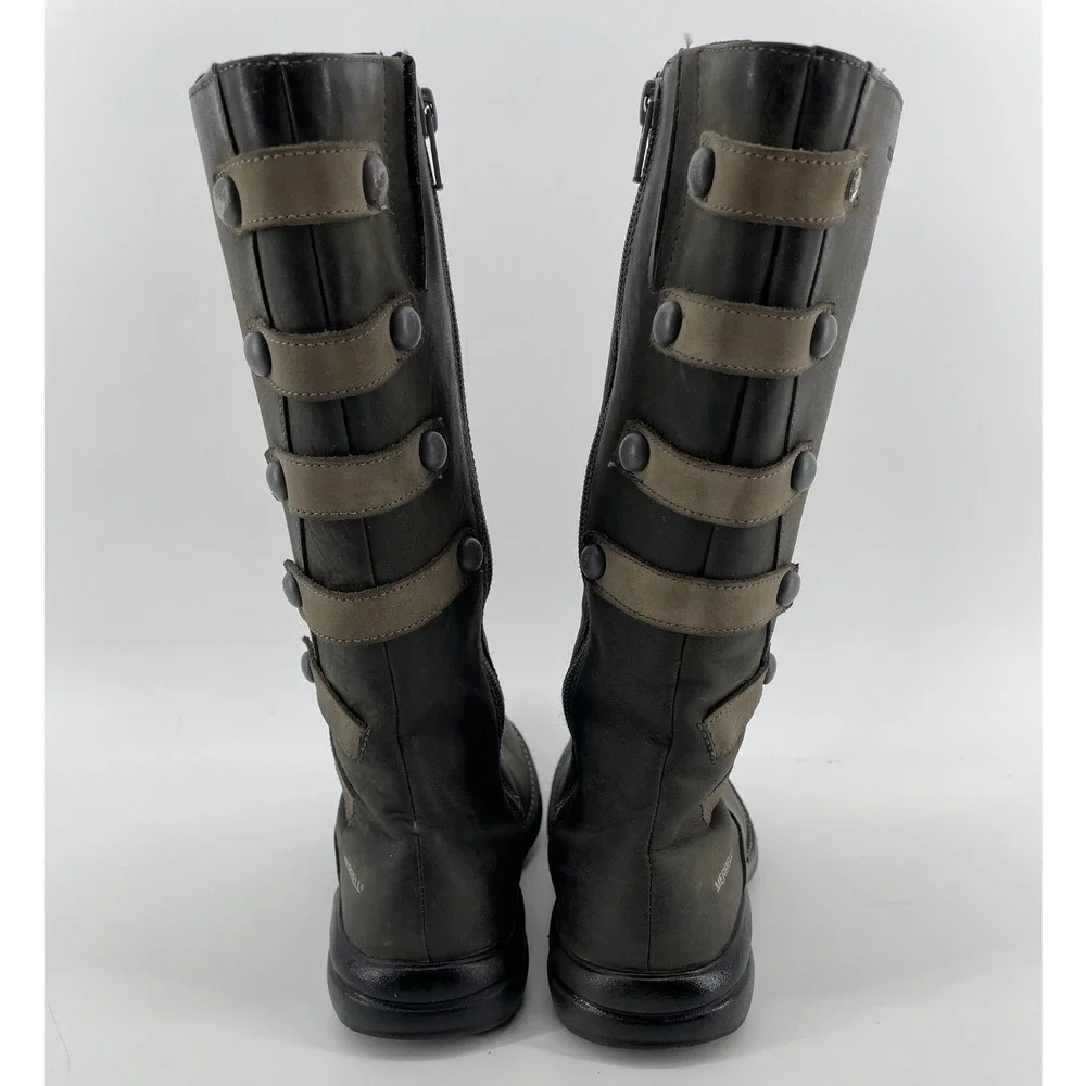 Merrell Boots Womens 6.5 Drab Olive Drizzle Performance Waterproof Leather Urban